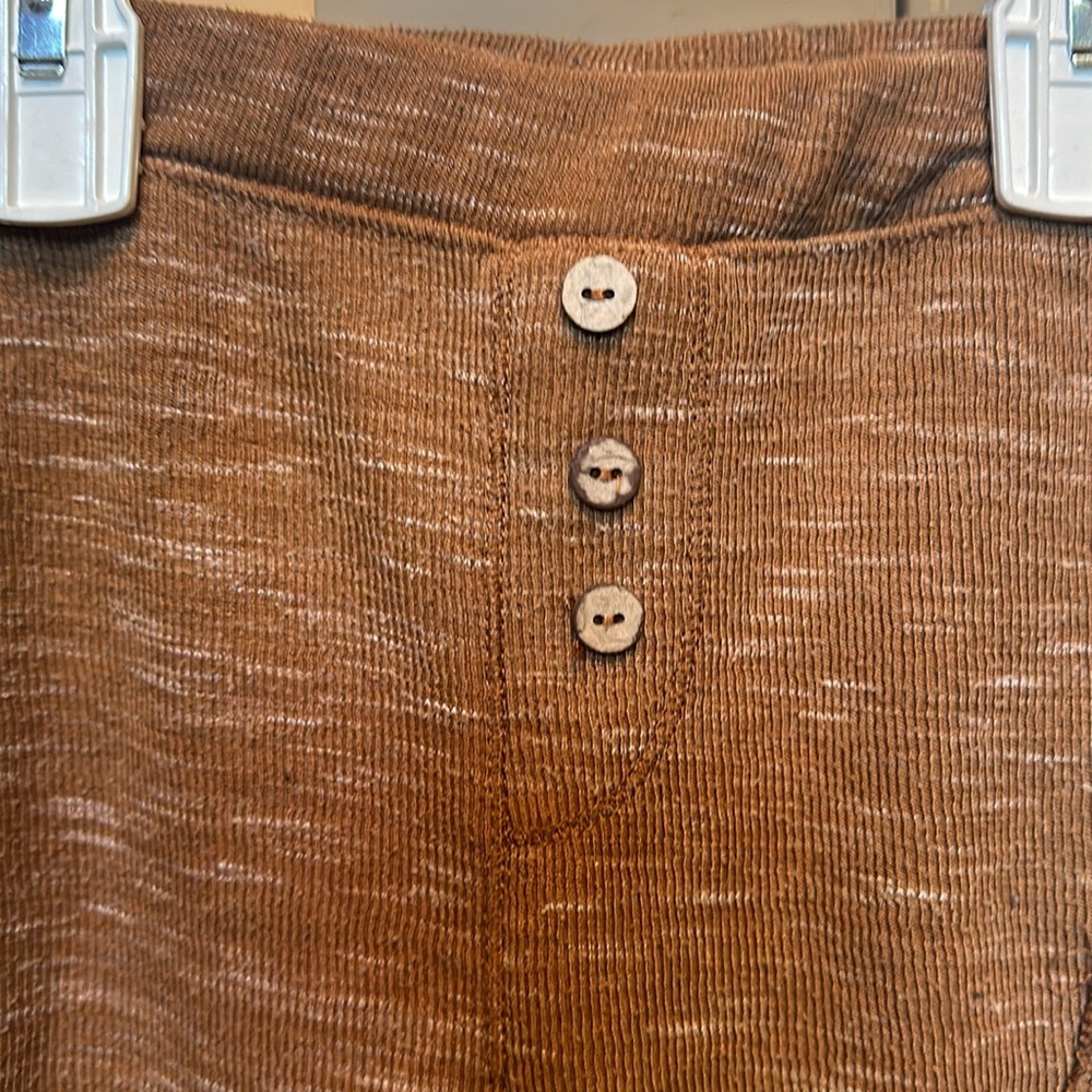 Zara Brown Knit Joggers with Patch Pocket - Picture 2 of 4